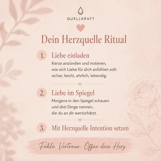 Herzquelle-Ritualkarte – der Inhalt steht auch als Text darunter