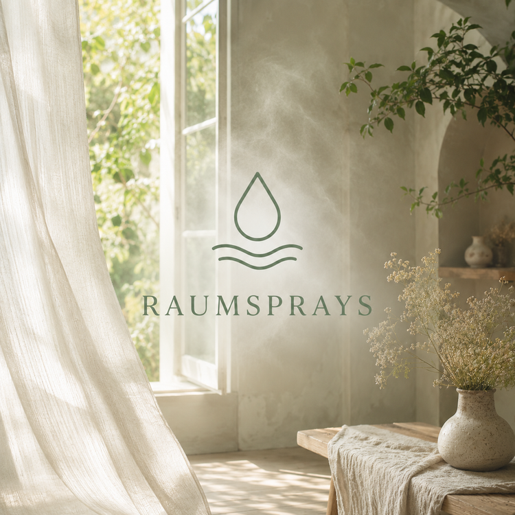 Frau sprüht Quellkraft Raumspray – Ritual