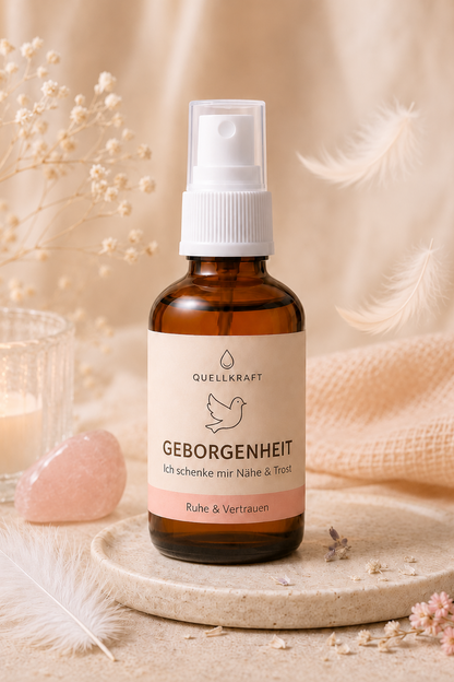 Geborgenheit Quellkraft Raumspray – Szene