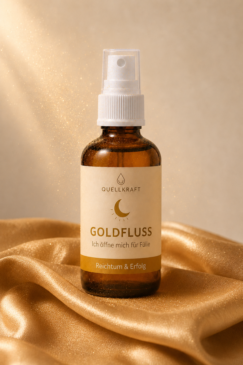 Goldfluss Quellkraft Raumspray – Szene