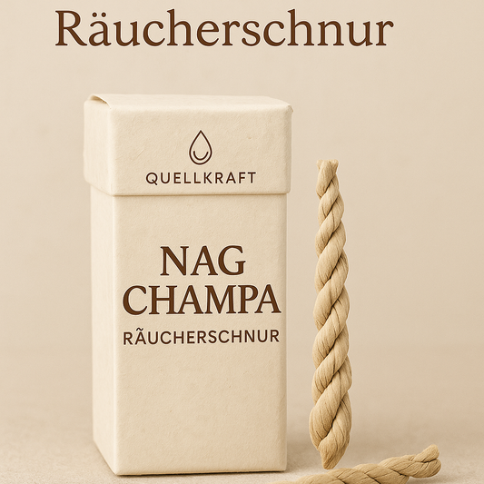 🌀 Nag Champa Räucherschnur – von Hand gerollt in Nepal