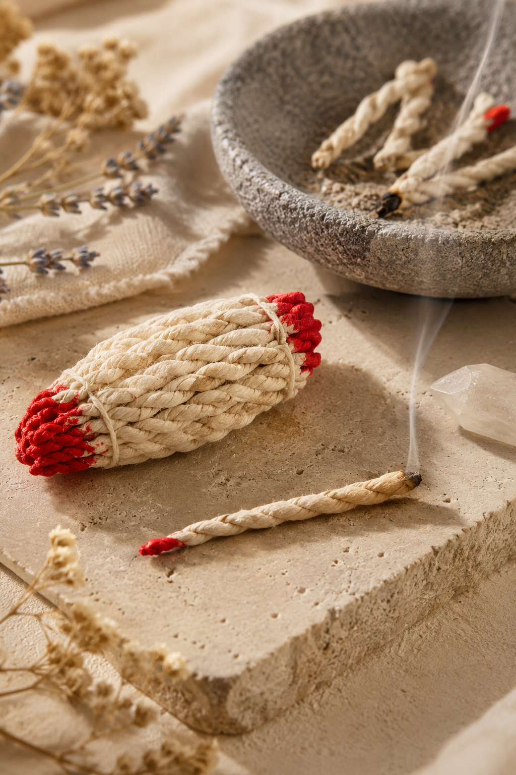 Nag Champa Räucherschnur von Hand gerollt – Quellkraft
