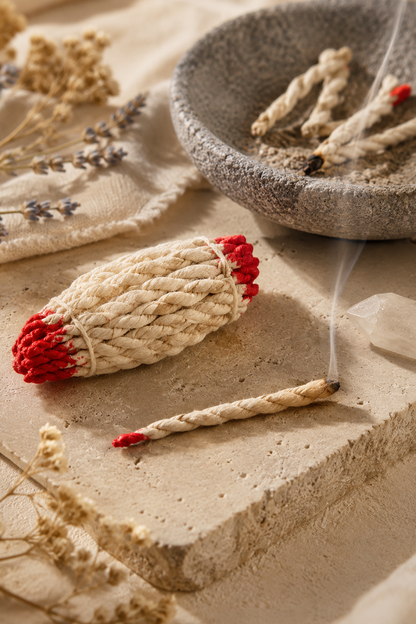Nag Champa Räucherschnur von Hand gerollt – Quellkraft